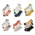 Autumn winter terry padded baby socks  THREE PAIRS